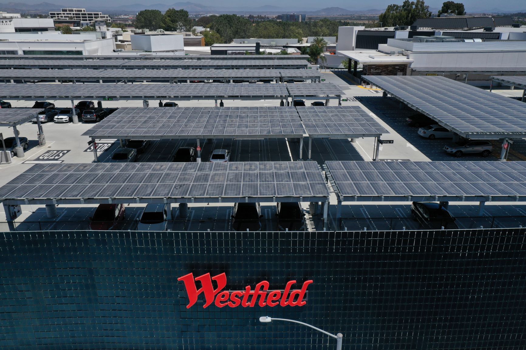 Solar Panels - Westfield UTC - Green energy power