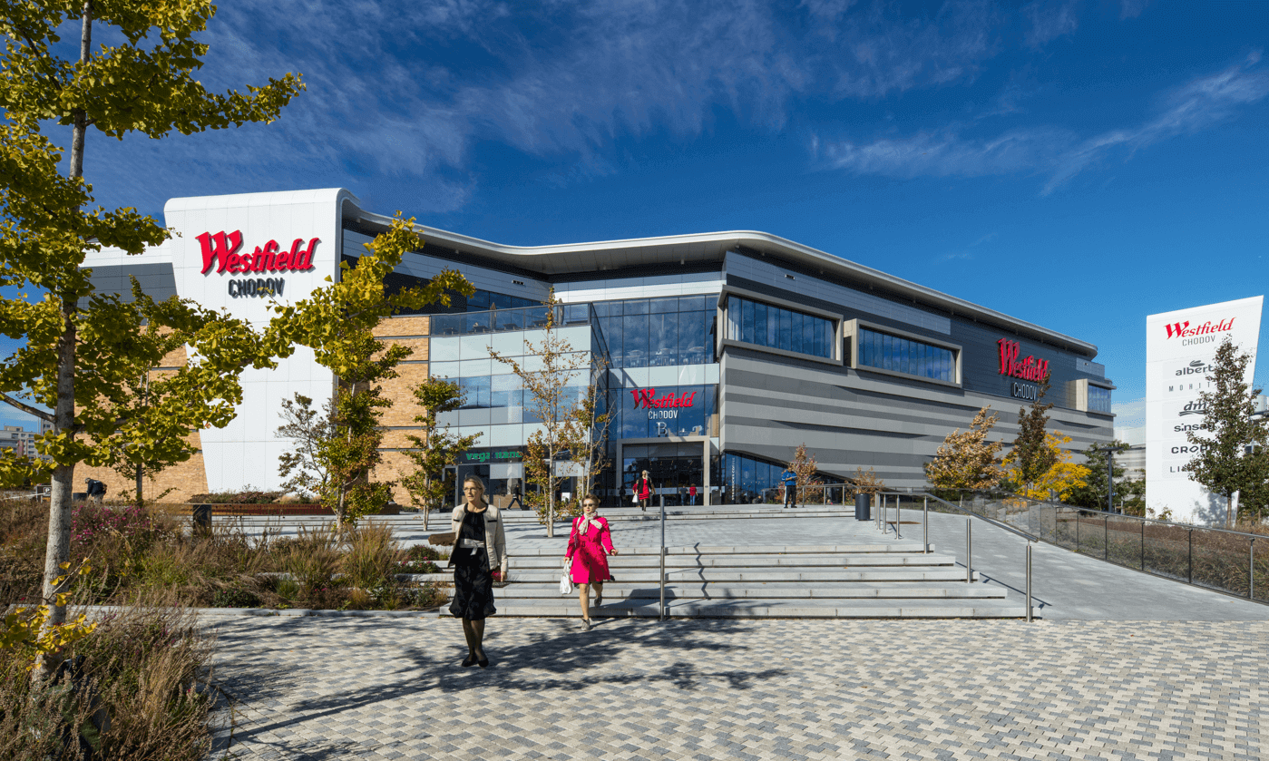 The sustainable buildings of Westfield Chodov