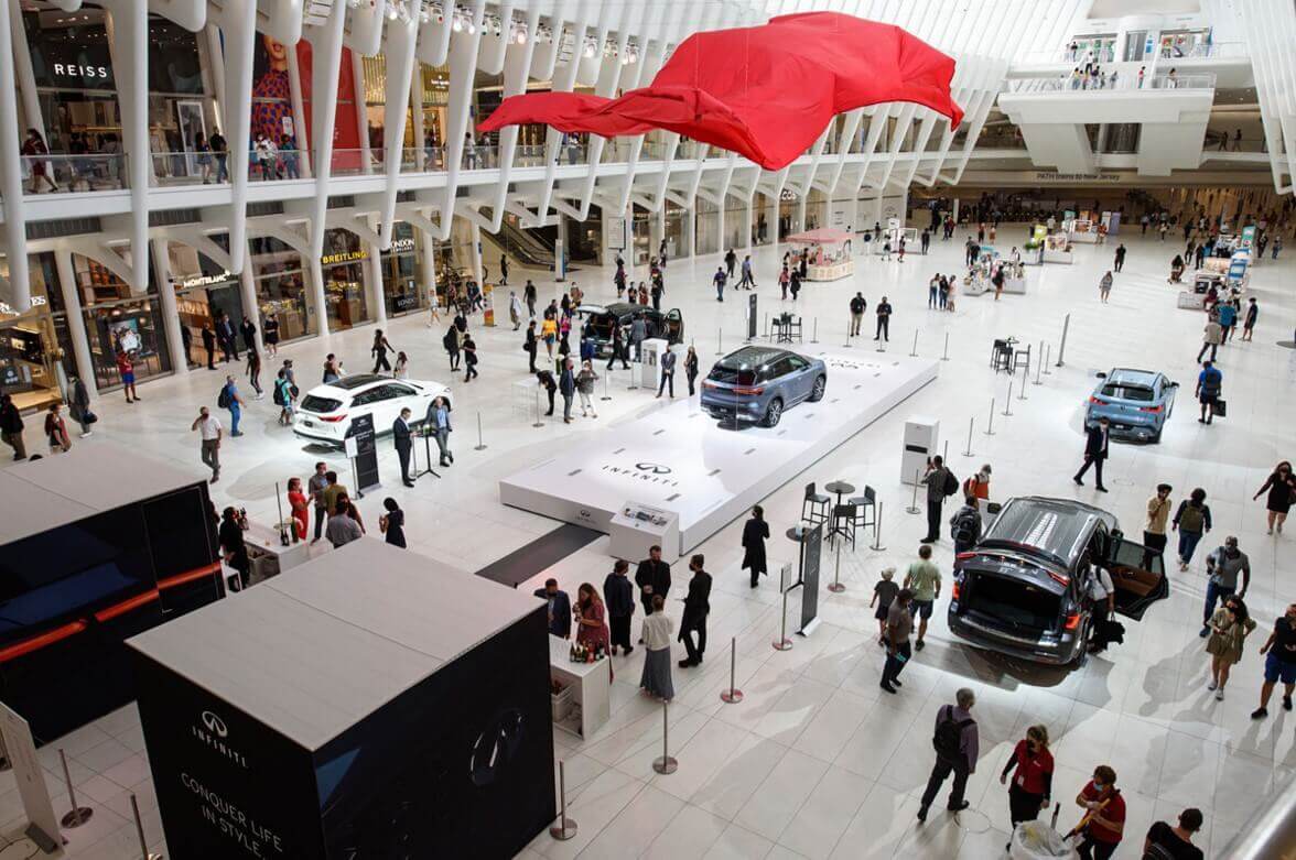 Limitless opportunities for the Infiniti car show in Westfield WTC 